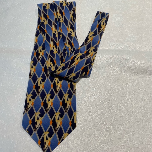 KOLTE ITALIAN MEN’S DESIGNER 100% SILK NECK TIE . - Picture 5 of 8